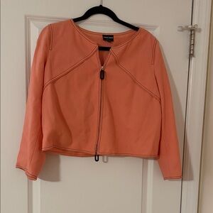 Giorgio Armani contrast stitching jacket top sz 46 it/ us 10/12